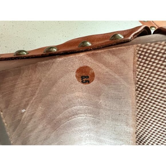 KELSI DAGGER BROOKLYN Sprinter brown leather Slide Sandal size 8.5 - Picture 6 of 8